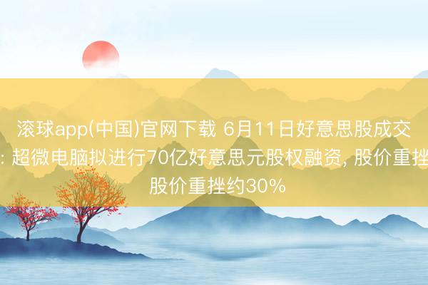 滚球app(中国)官网下载 6月11日好意思股成交额前20: 超微电脑拟进行70亿好意思元股权融资， 股价重挫约30%