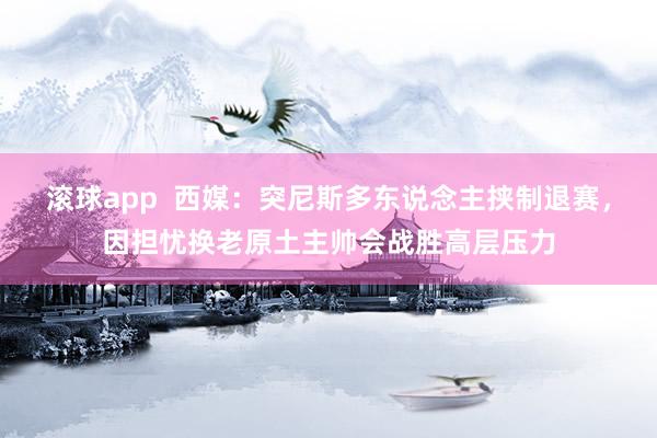 滚球app  西媒：突尼斯多东说念主挟制退赛，因担忧换老原土主帅会战胜高层压力